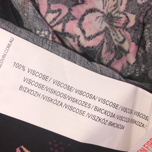 Somedays lovin size medium black floral boho pantsuit jumper - Picture 7 of 7